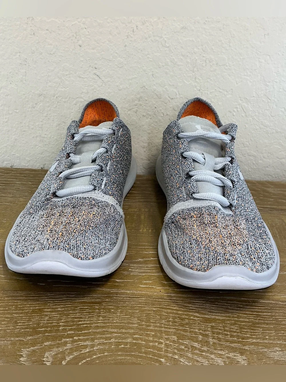 Under Armour SpeedForm Slingride Women's Size 7.5 Running Shoes Gray & Orange
